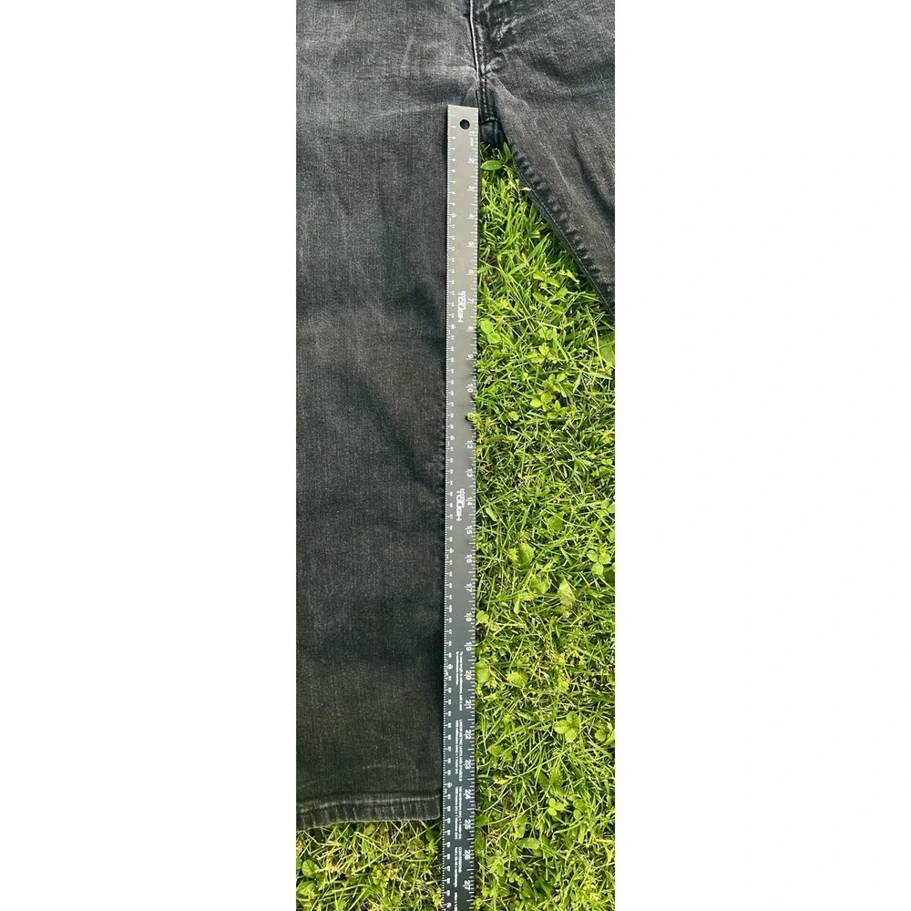 True Religion Denim Ricky Flap Straight Leg Jeans Black USA Made Men's 31 X‎ 26